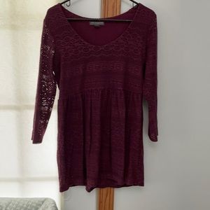 Plum Maternity Blouse